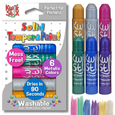 KwikStix Tempera Paint - 6 Metalix Colors