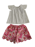 Yo Baby - White eyelet top