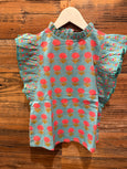 Teal Floral Top : Tween - Yo Baby