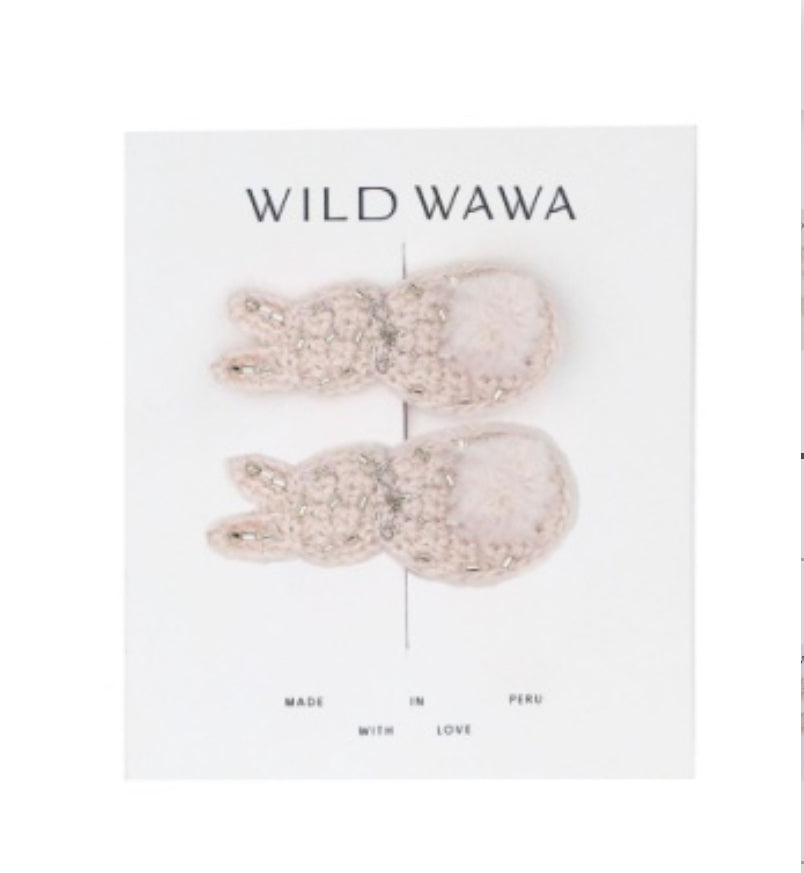 Wild Wawa - Crochet Bunny Clip