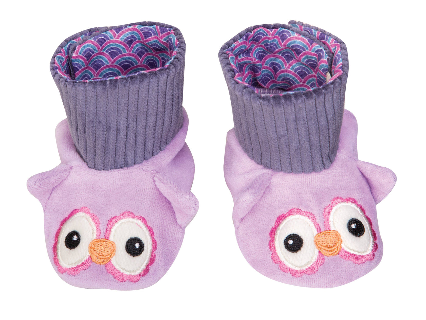 Apple Park - Booties - Purple Owl 3-9 mos