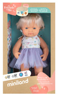Miniland - Baby Doll Caucasian girl & hearing implant 15''