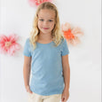 Mightly - Organic Cotton Kids Rib Knit Short Sleeve Tee