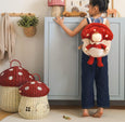 Olli Ella - Hopalong Mushroom Backpack - Red