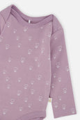 Deux Par Deux | Organic Cotton Onesie - Purple Floral print