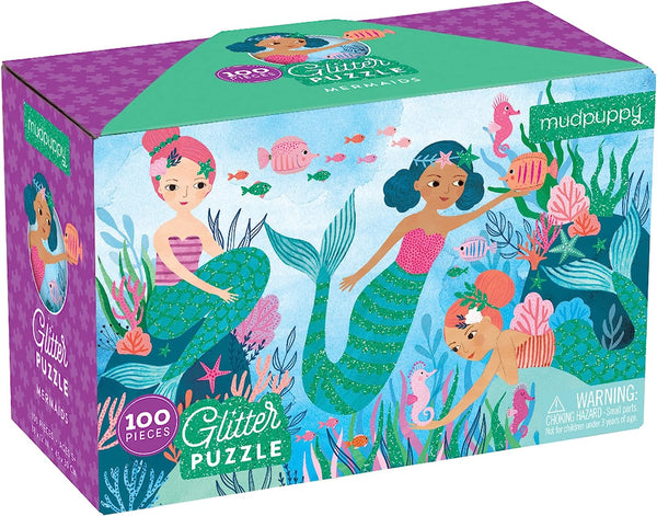 Mudpuppy Mermaid Glitter Puzzle