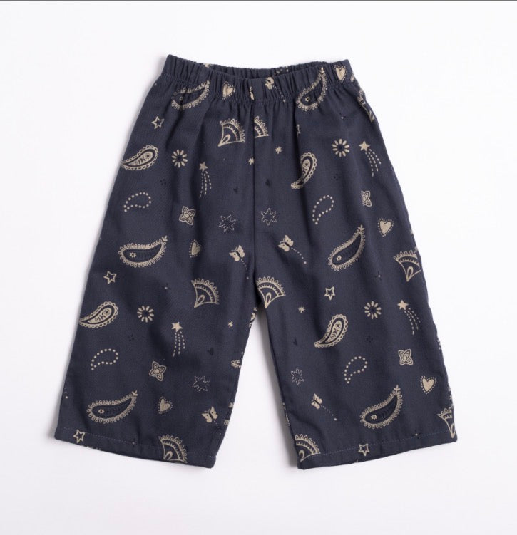 Wild Wawa - Wide Leg Pant in Midnight Bandana