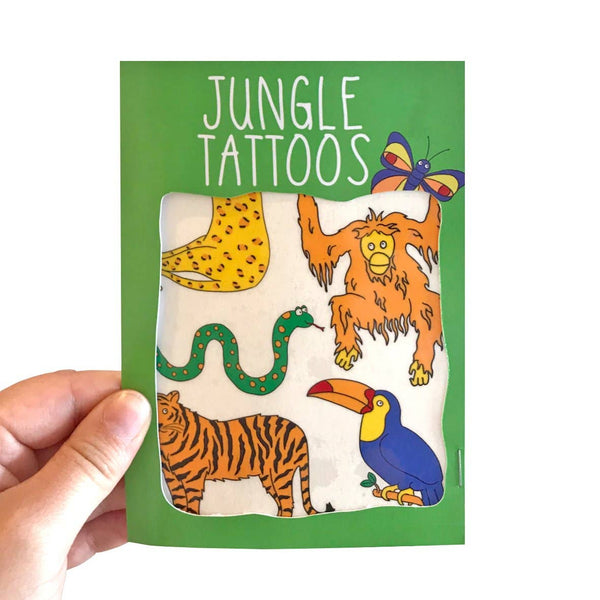 Neon Magpie - Jungle Animal Transfer Tattoos