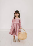 Ollie Jay - Gwendolyn Dress in Tea Rose Crushed Velvet