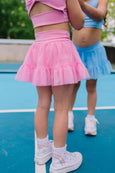 Ollie Jay - Ashlyn Athletic Skort in Carnation Pink Tulle