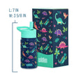 Wildkin - Darling Dinosaurs 14 oz Steel Bottle