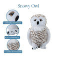 The Petting Zoo - 12" Wild Onez Snowy Owl wild life