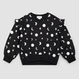 Miles the Label - Celestial Glow-in-the-Dark & Foil Print on Black Sweatshirt