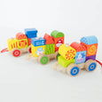 Spirit 'N Sprout - Farm Wooden Train Set for Kids - Pull Along Stacking Train