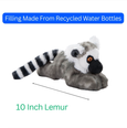 The Petting Zoo - Earth Keeperz Ring-tailed Lemur small 10" Recycled Plush
