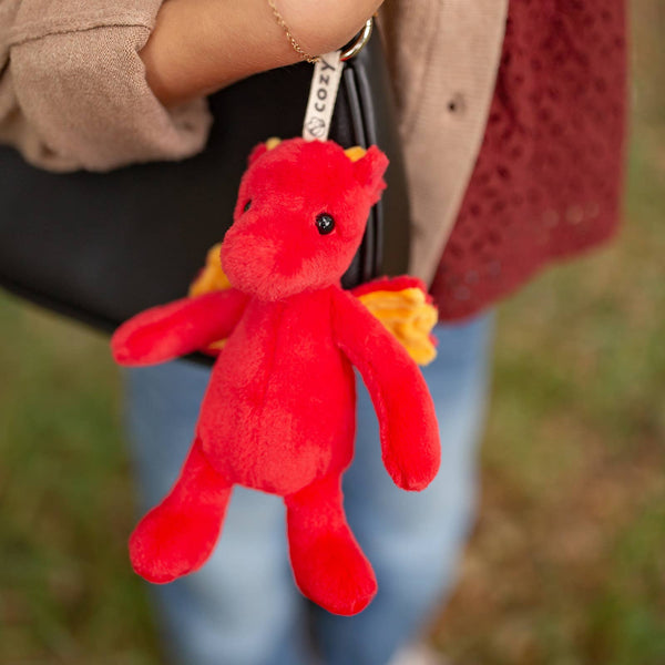Worlds Softest Plush Clip - Flames Dragon - Beverly Hills Teddy Bear Company