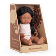 Miniland - Baby Doll Native American Girl 15'' inch