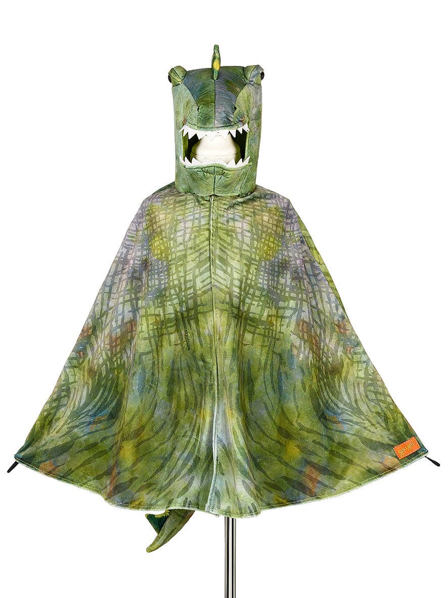 Speedy Monkey - T rex Green Dragon Costume Cape sz 4-7 yrs