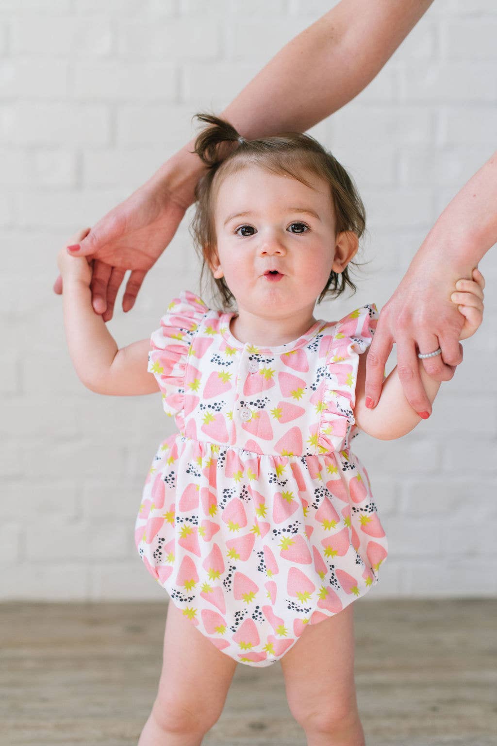 Ollie Jay - Betsy Romper in Pink Berry