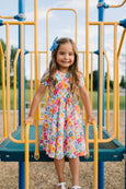 Ollie Jay - Classic Twirl Dress in Sunshine Tile