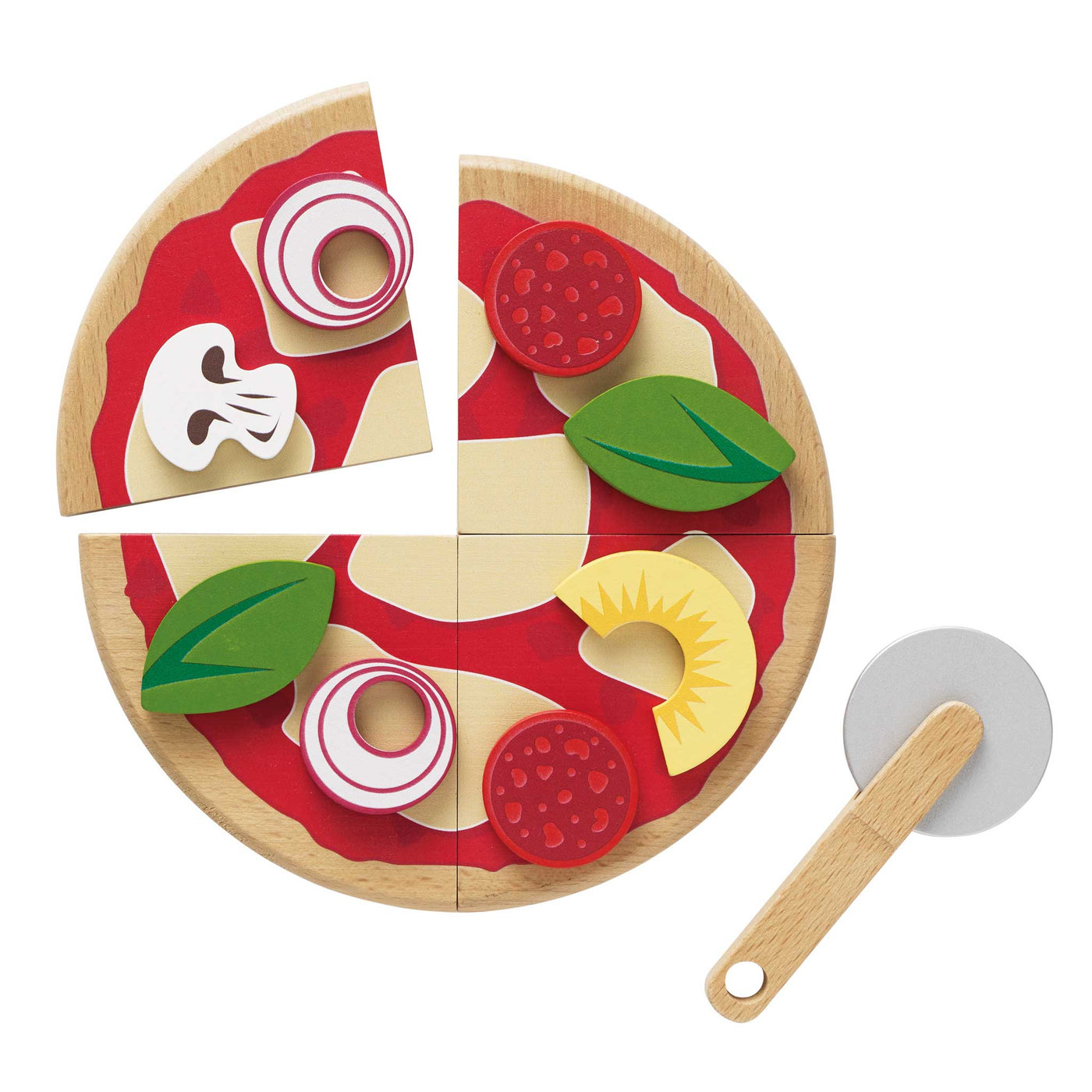 Le Toy Van, Inc. - Pizza & Toppings with Slice Cutter