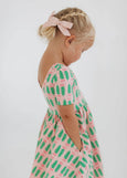 Good Apples Kids - Short Sleeve Twirl Dress in Pink Tulips