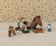 Maileg - Hiker Mouse - Big Brother - Light Blue Stripes