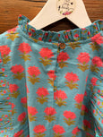 Teal Floral Top : Tween - Yo Baby