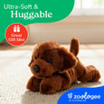The Petting Zoo - Scoopz Dog Chocolate Labrador Small 8" (22cm) Pet Puppy Dog