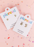Pierced Co - Moon/Star Opal Charms