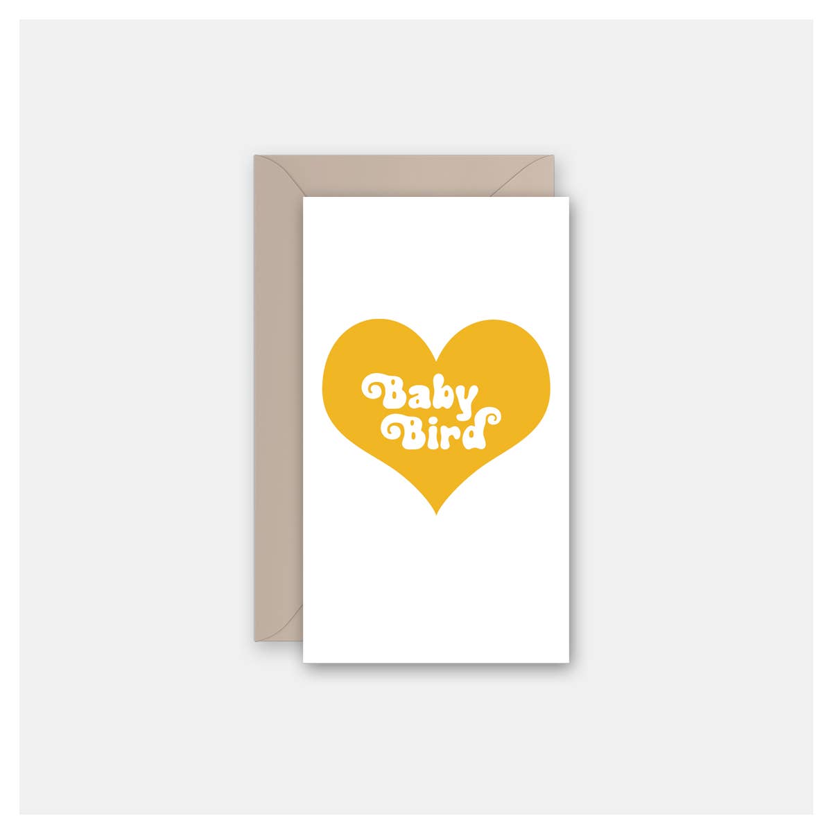 Rock Scissor Paper - Baby Bird Heart - Gift Enclosure Card