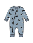 Miles the Label - Wolves Print Terry Baby Playsuit