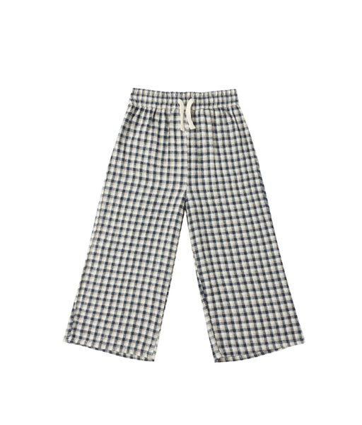 Rylee & Cru l Wide Leg Pant - Navy Plaid