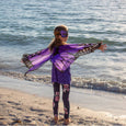 DREAMY DRESS-UPS® - Purple Monarch Butterfly Wings + Mask (Kids Costume Set)