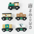 Le Toy Van, Inc. - Green Train & Goods Wagons