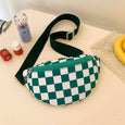 Monroe Meadow Boutique - Checkered Kids Chest Purses: Royal