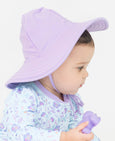 RuffleButts - Girls Lavender Swim Hat