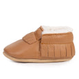 BirdRock Baby - Sherpa Baby Leather Moccasins - Classic Brown