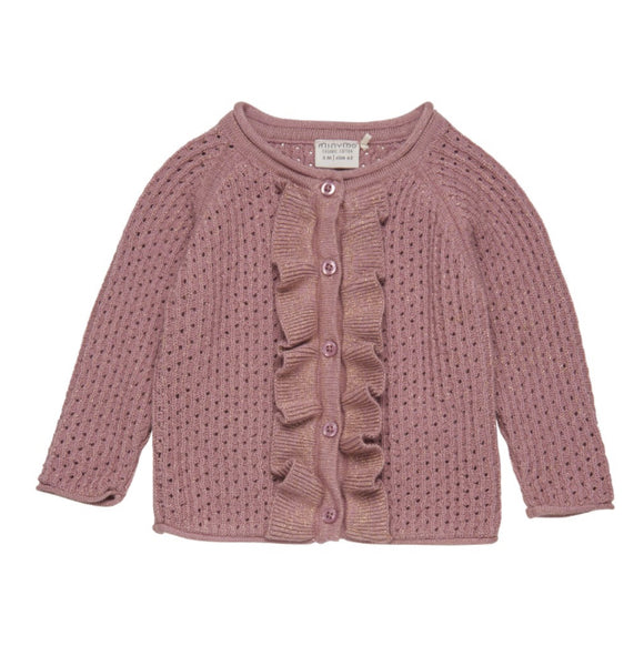 Minymo -  Knit Cardigan - Lila Dust Rose