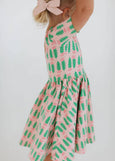 Good Apples Kids - Short Sleeve Twirl Dress in Pink Tulips