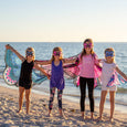 DREAMY DRESS-UPS® - Pink Monarch Butterfly Wings + Mask (Kids Cape Costume Set)