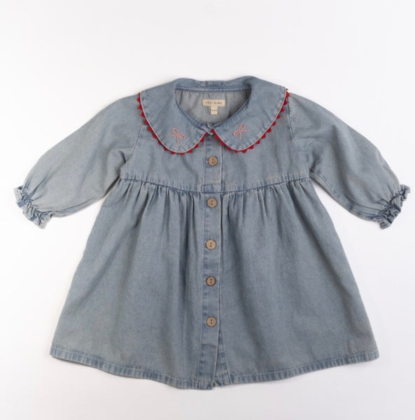 Wild Wawa - Clementine Dress in Denim Darling
