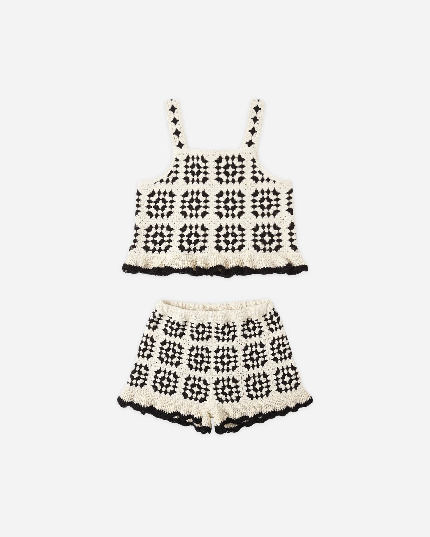 Rylee & Cru l Crochet Tank Kira Set Abstract