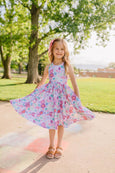 Ollie Jay - Sofia Dress in Serenity Floral | Girls Twirl Dress