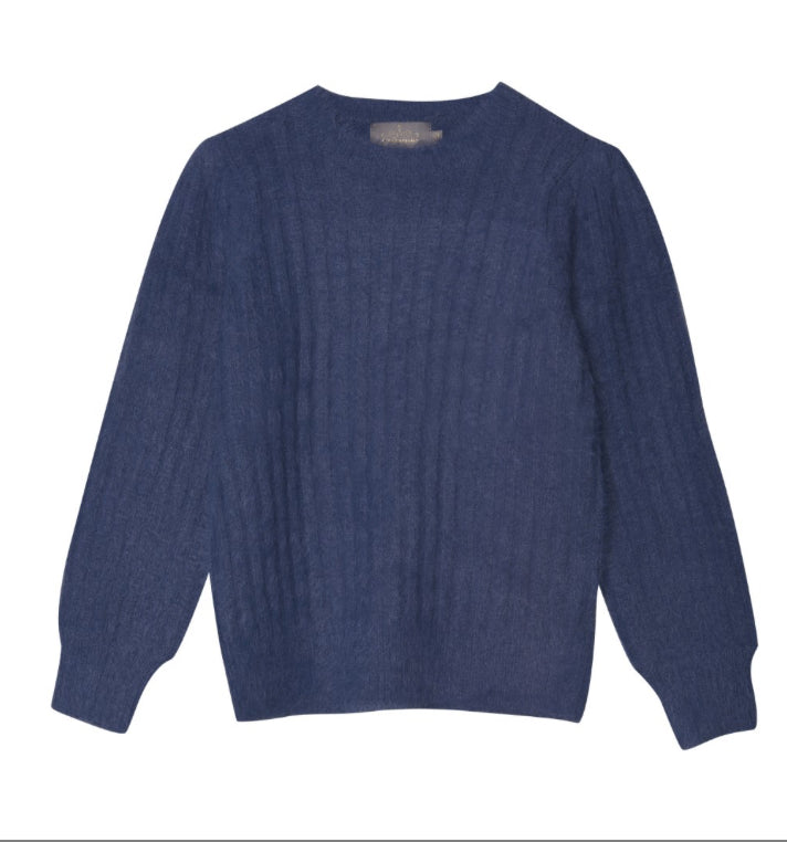 Creamie - Pullover  Fluffy Knit - Vintage Indigo