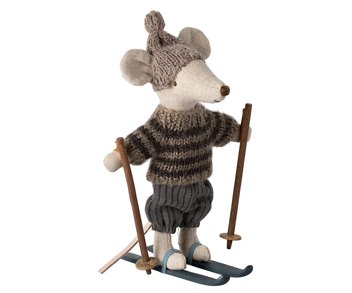 Maileg - Winter Mouse with Ski Set, Big Brother