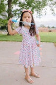 Ollie Jay - Classic Twirl Dress in Butterfly Rainbow
