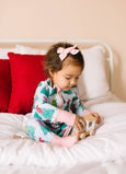 Ollie Jay - Zippy Bamboo Baby PJ in Trim The Tree