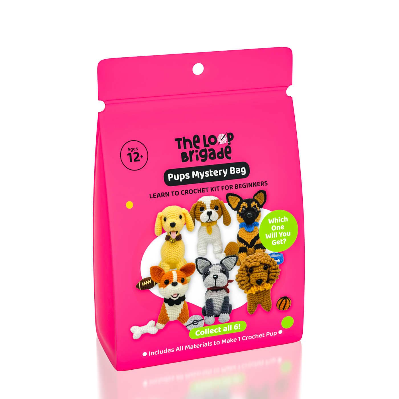 The LOOP Brigade DIY Crochet Kit - Mystery Pups Blind Bag