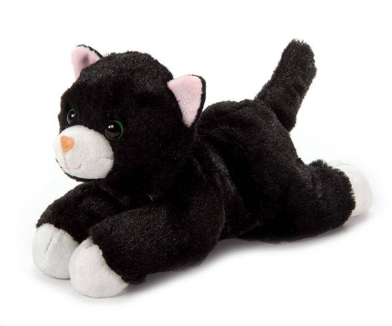 The Petting Zoo - Scoopz Cat Black & White Small 8"